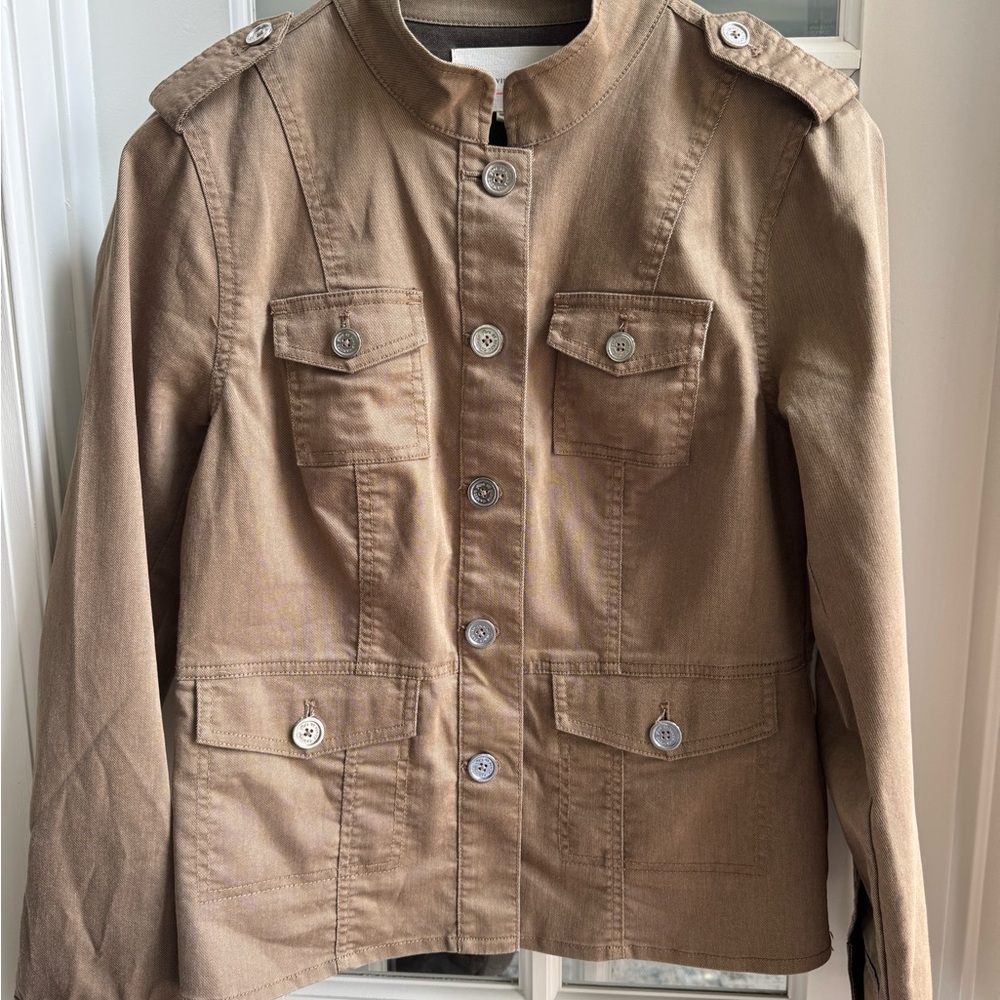 Two by Vince Camuto Olive Green Military Jacket